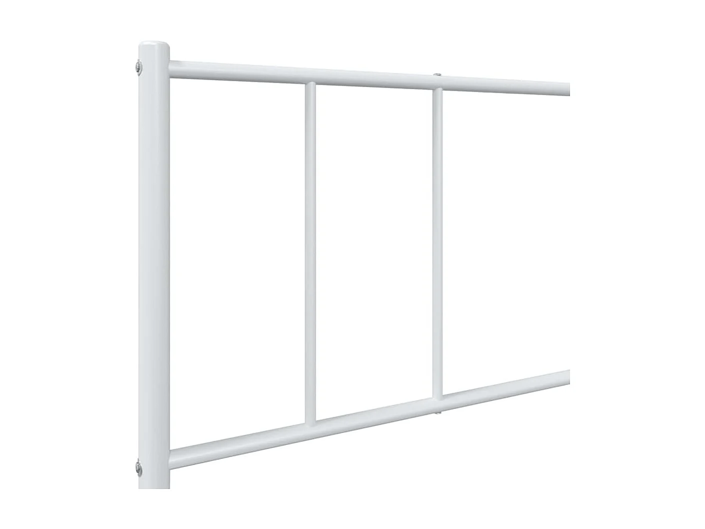 Lit simple | Lit adulte, enfant | Cadre de lit métal et pied de lit blanc 107x203 cm