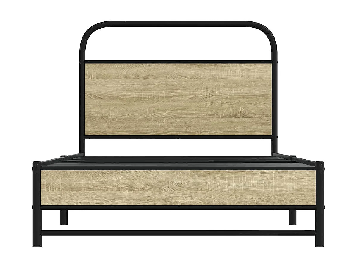 Lit simple | Lit adulte, enfant | Cadre de lit 107x203 cm chêne sonoma