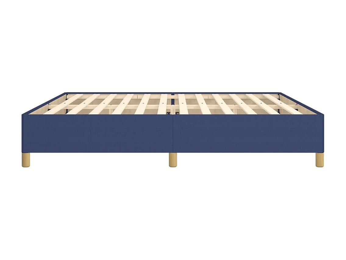Lit double | Lit adulte | Cadre de lit bleu 200x200 cm tissu