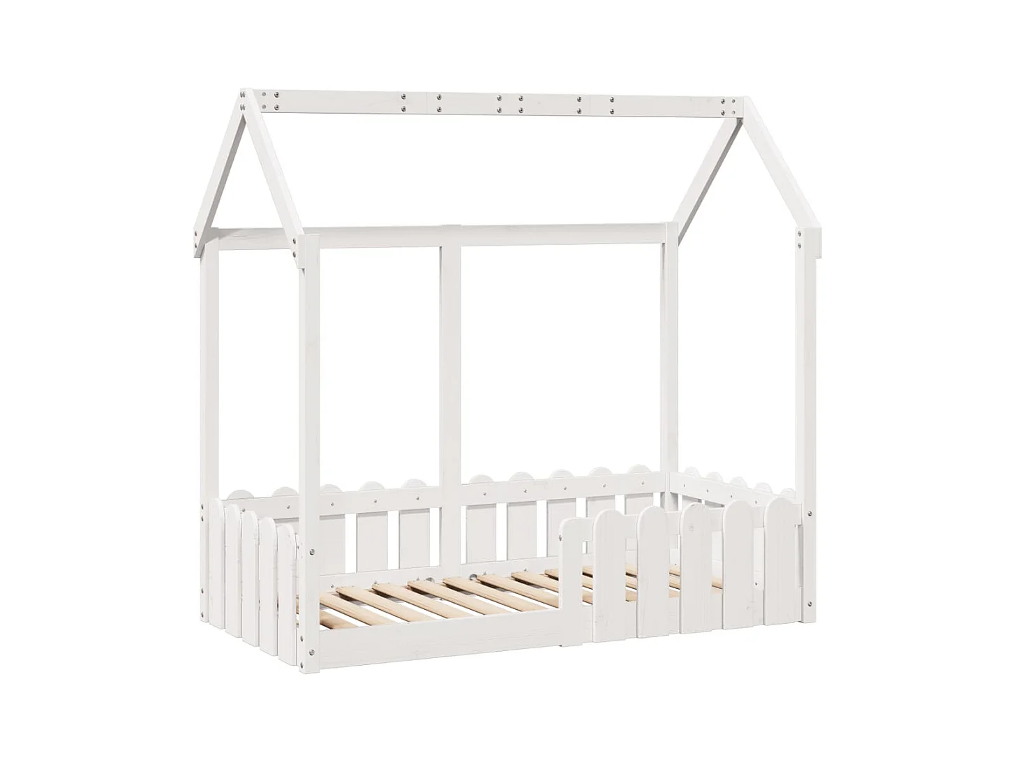 Lit simple | Lit enfant | Cadre de lit d'enfants forme de maison 70x140 cm