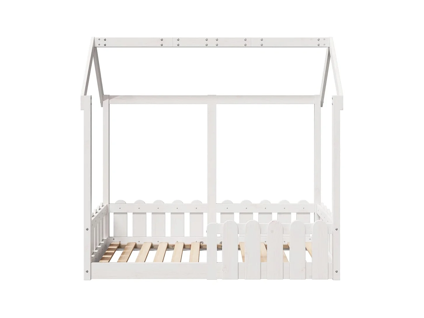 Lit simple | Lit enfant | Cadre de lit d'enfants forme de maison 70x140 cm