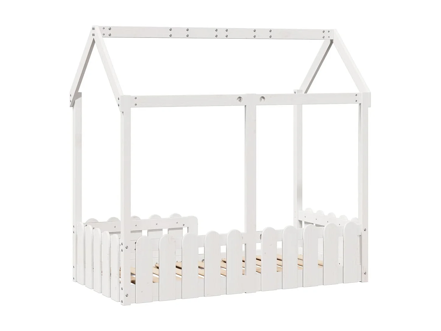 Lit simple | Lit enfant | Cadre de lit d'enfants forme de maison 70x140 cm