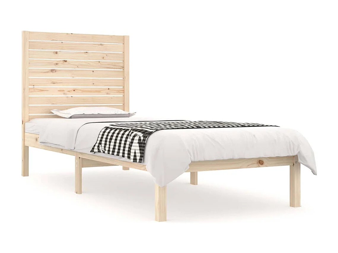 Lit simple | Lit adulte, enfant | Cadre de lit 90x190 cm bois massif