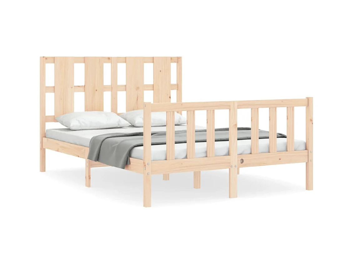 Lit simple | Lit adulte, enfant | Cadre de lit bois de pin massif 120x190 cm