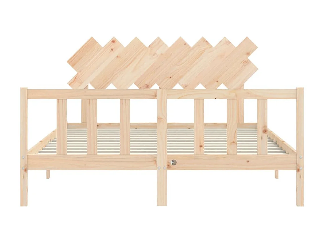 Lit double | Lit adulte | Cadre de lit 160x200 cm bois massif de pin