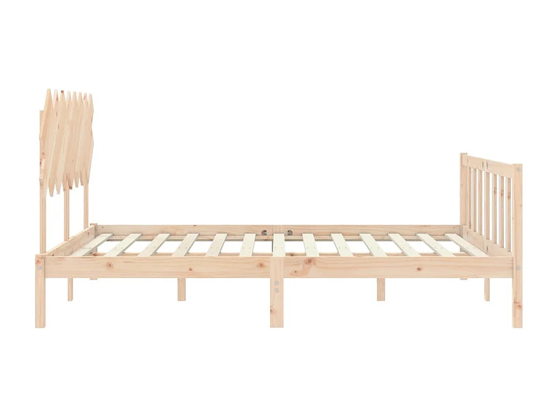 Lit double | Lit adulte | Cadre de lit 160x200 cm bois massif de pin