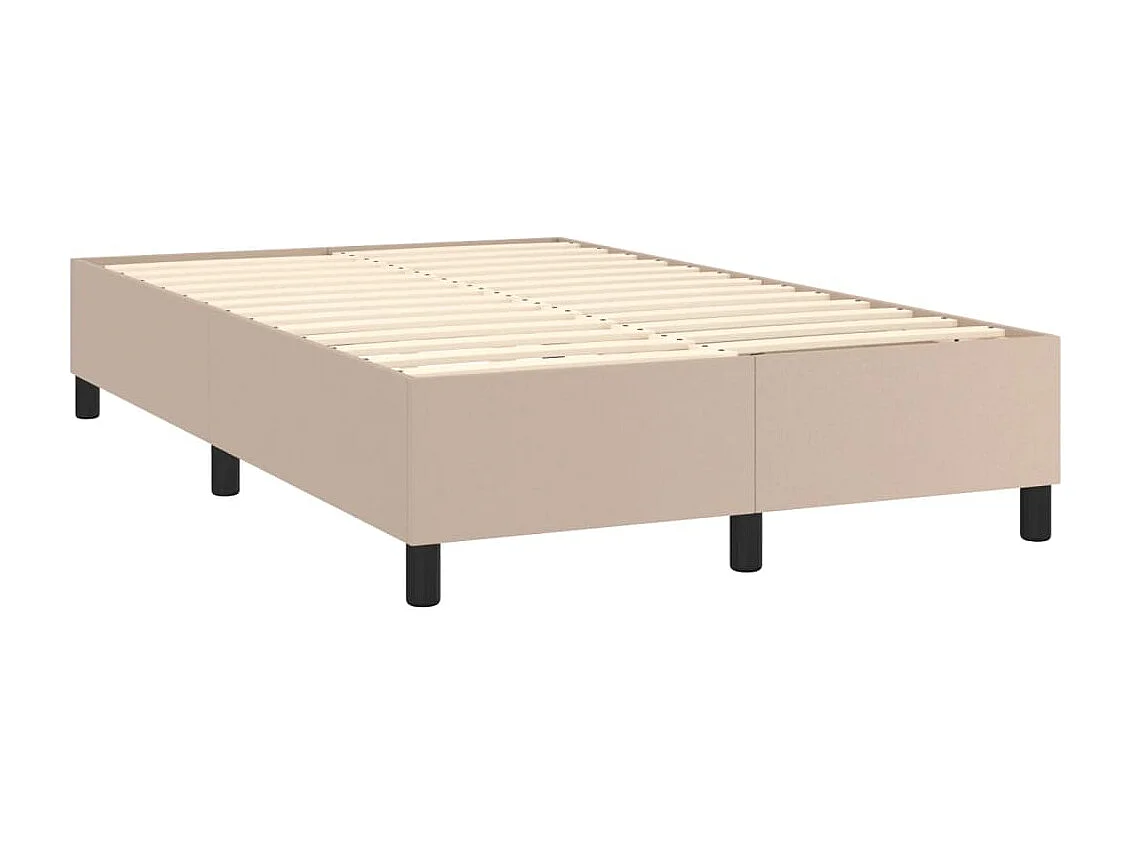 Lit simple | Lit adulte, enfant | Cadre de lit cappuccino 120x200 cm similicuir