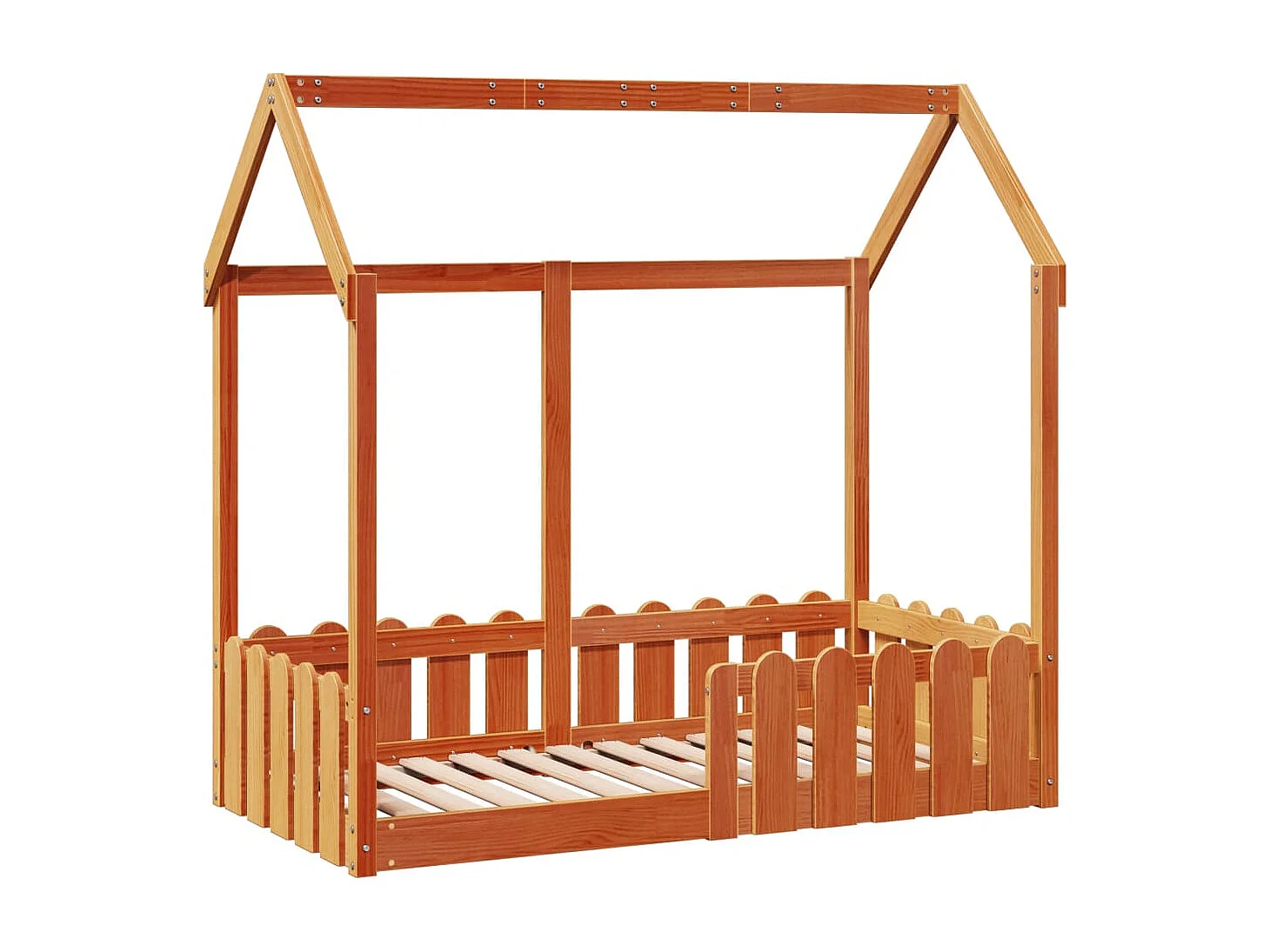 Lit simple | Lit enfant | Cadre de lit d'enfants forme de maison 70x140 cm