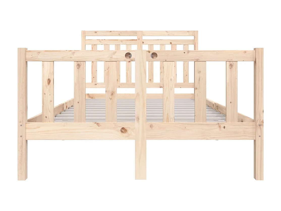 Lit double | Lit adulte | Cadre de lit bois massif 135x190 cm