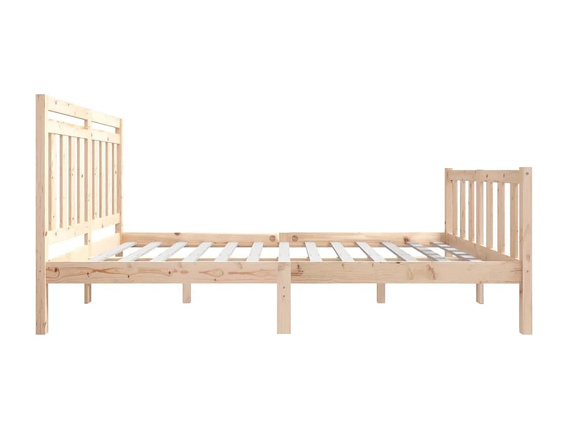 Lit double | Lit adulte | Cadre de lit bois massif 135x190 cm