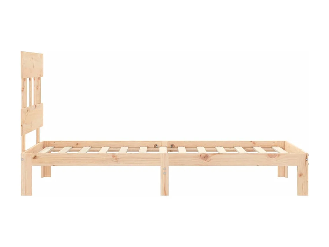 Lit simple | Lit adulte, enfant | Cadre de lit 90x200 cm bois de pin massif