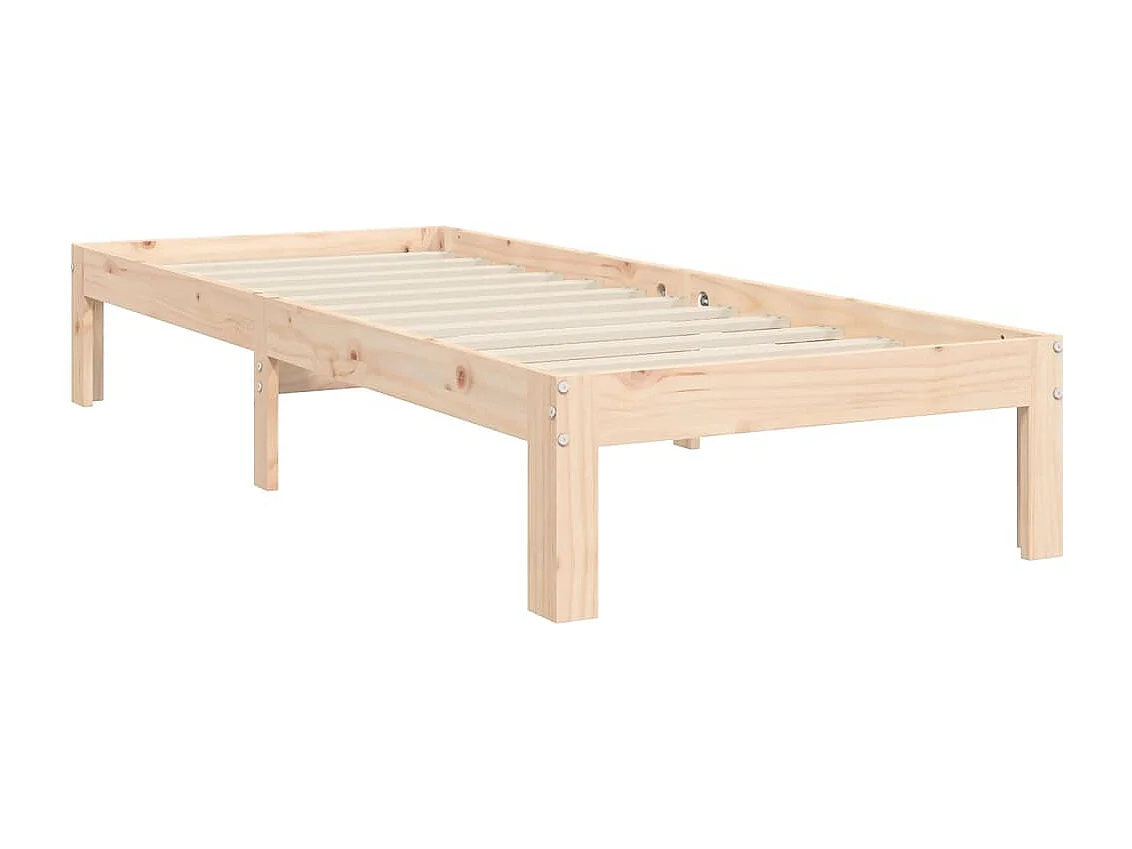 Lit simple | Lit adulte, enfant | Cadre de lit 90x200 cm bois de pin massif