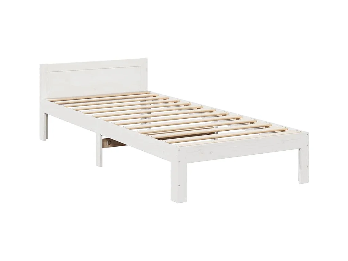 Letto per adulti | Letto matrimoniale | Giroletto Familiare senza Materasso Bianco 240x200 cm