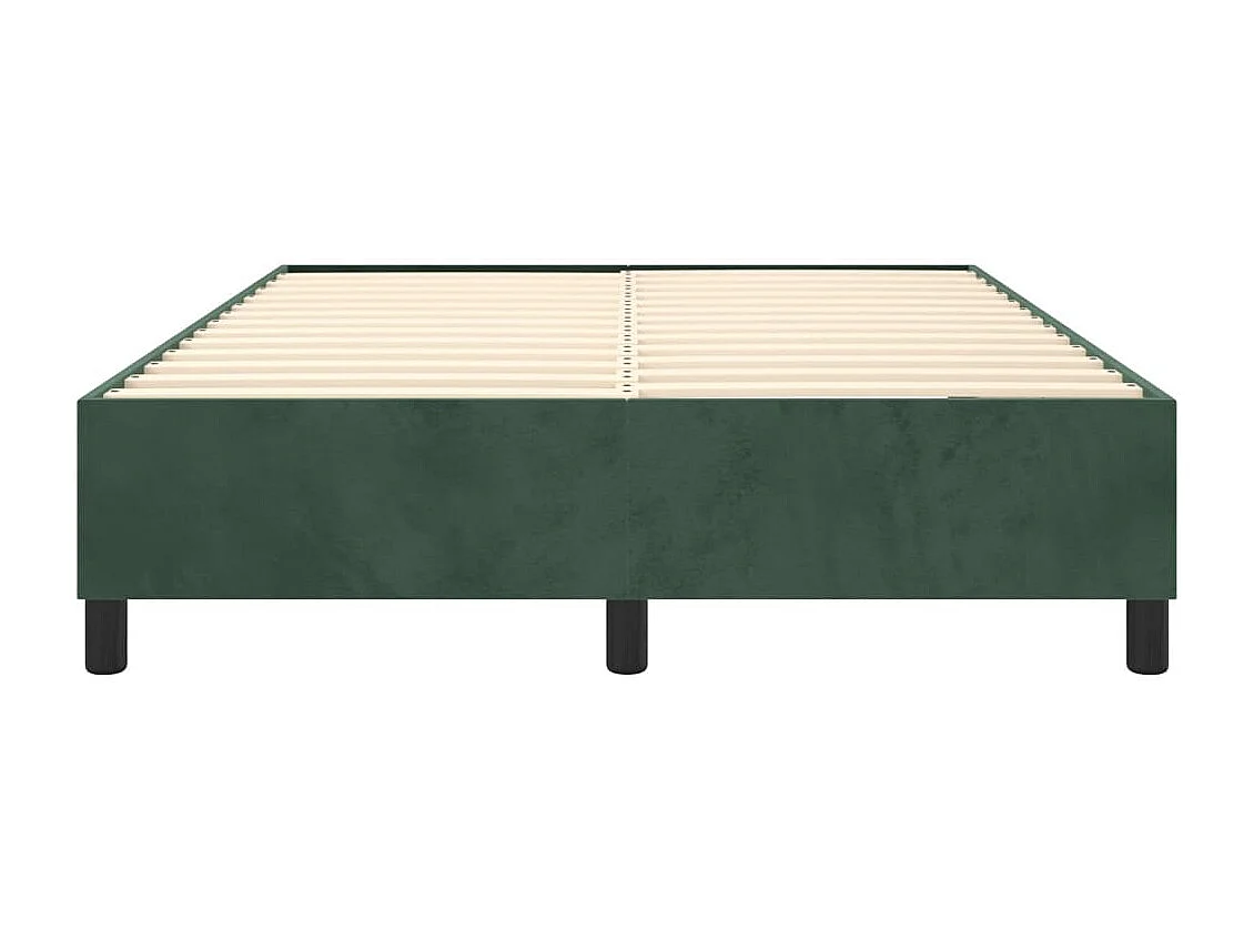 Lit double | Lit adulte | Cadre de lit vert foncé 140x200 cm velours