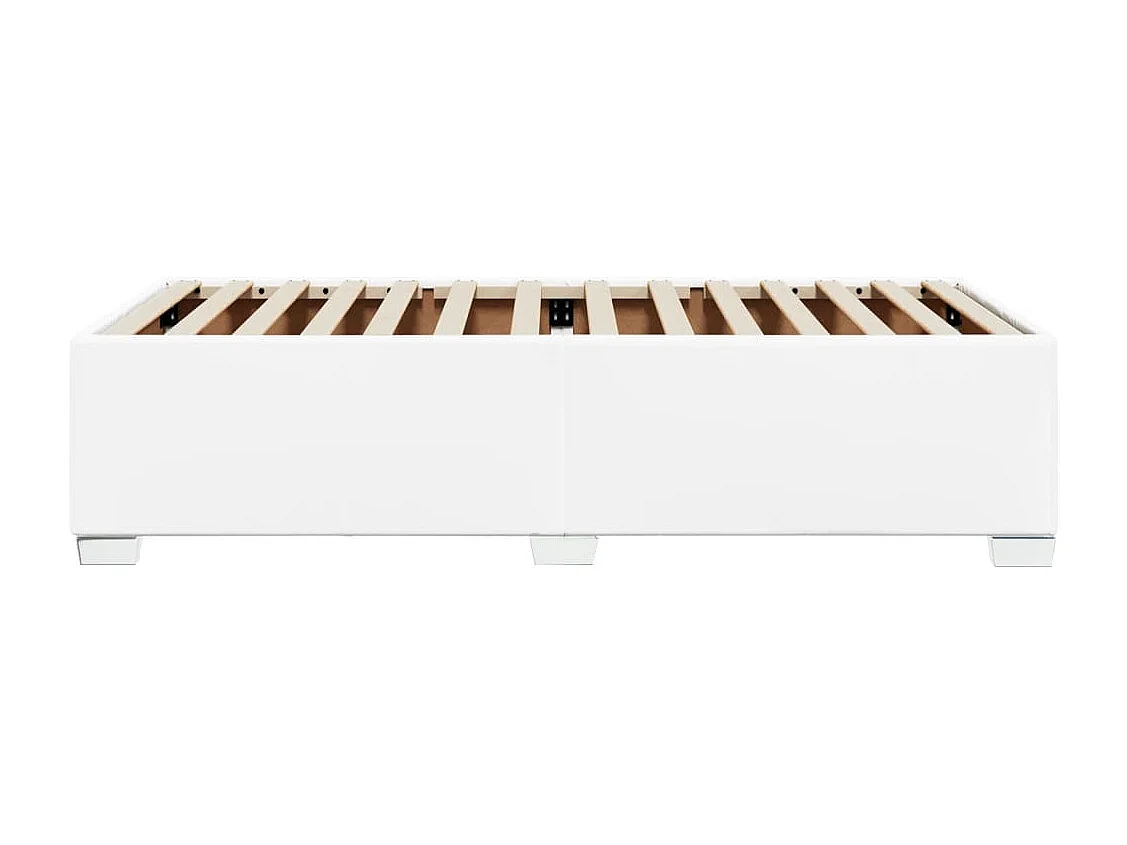 Letto per adulti | Letto singolo | Giroletto Bianco 80x200 cm in Similpelle