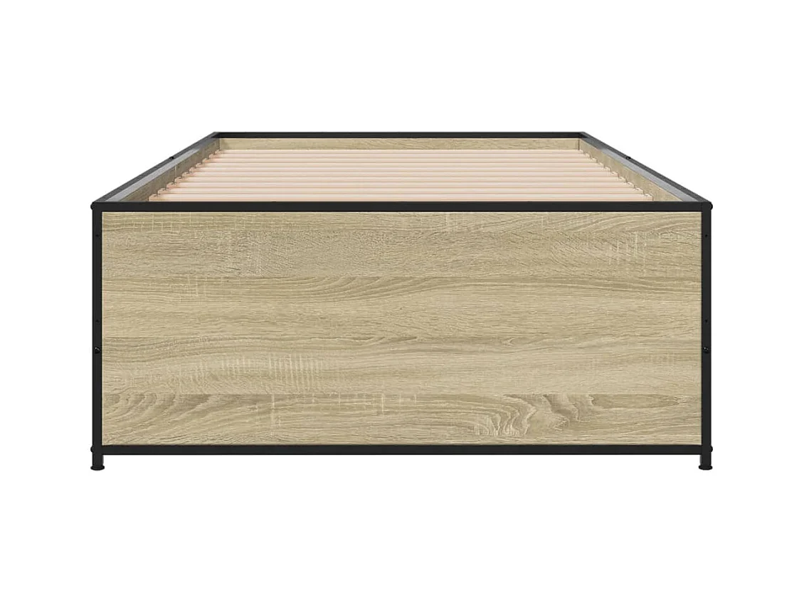 Lit simple | Lit adulte, enfant | Cadre de lit chêne sonoma 100x200 cm