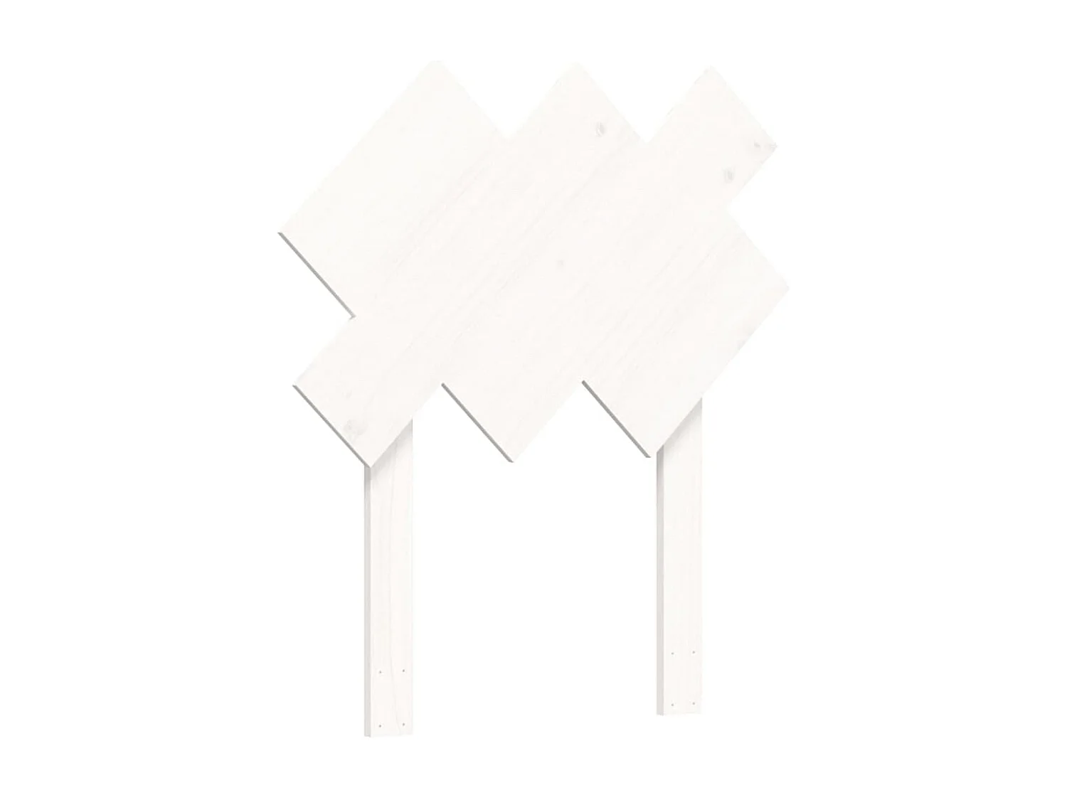 Lit simple | Lit adulte, enfant | Cadre de lit blanc 90x200 cm bois massif