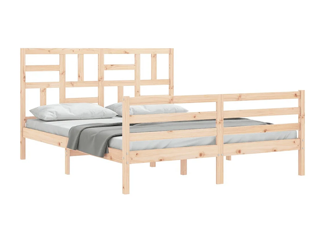 Lit double | Lit adulte | Cadre de lit 160x200 cm bois massif