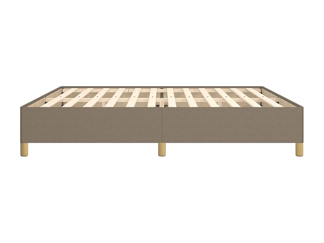 Lit double | Lit adulte | Cadre de lit taupe 200x200 cm tissu