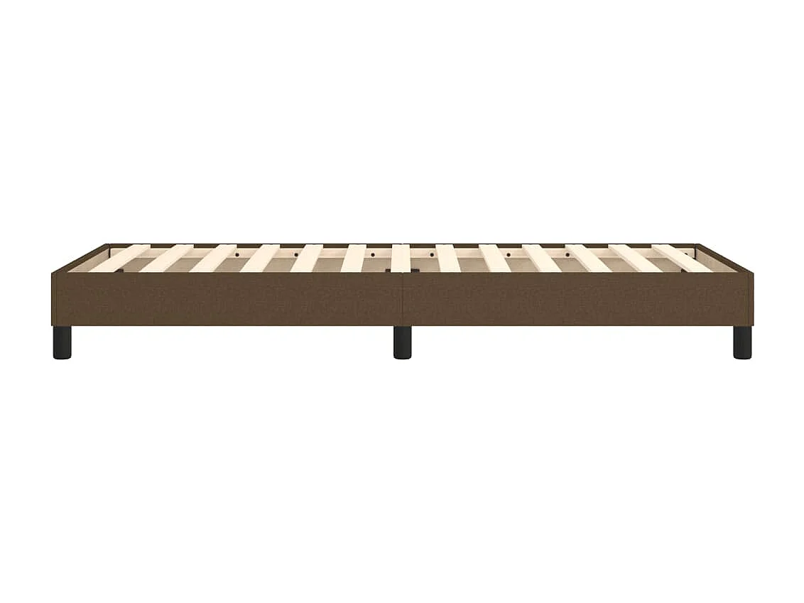 Lit simple | Lit adulte, enfant | Cadre de lit marron foncé 90x190 cm tissu