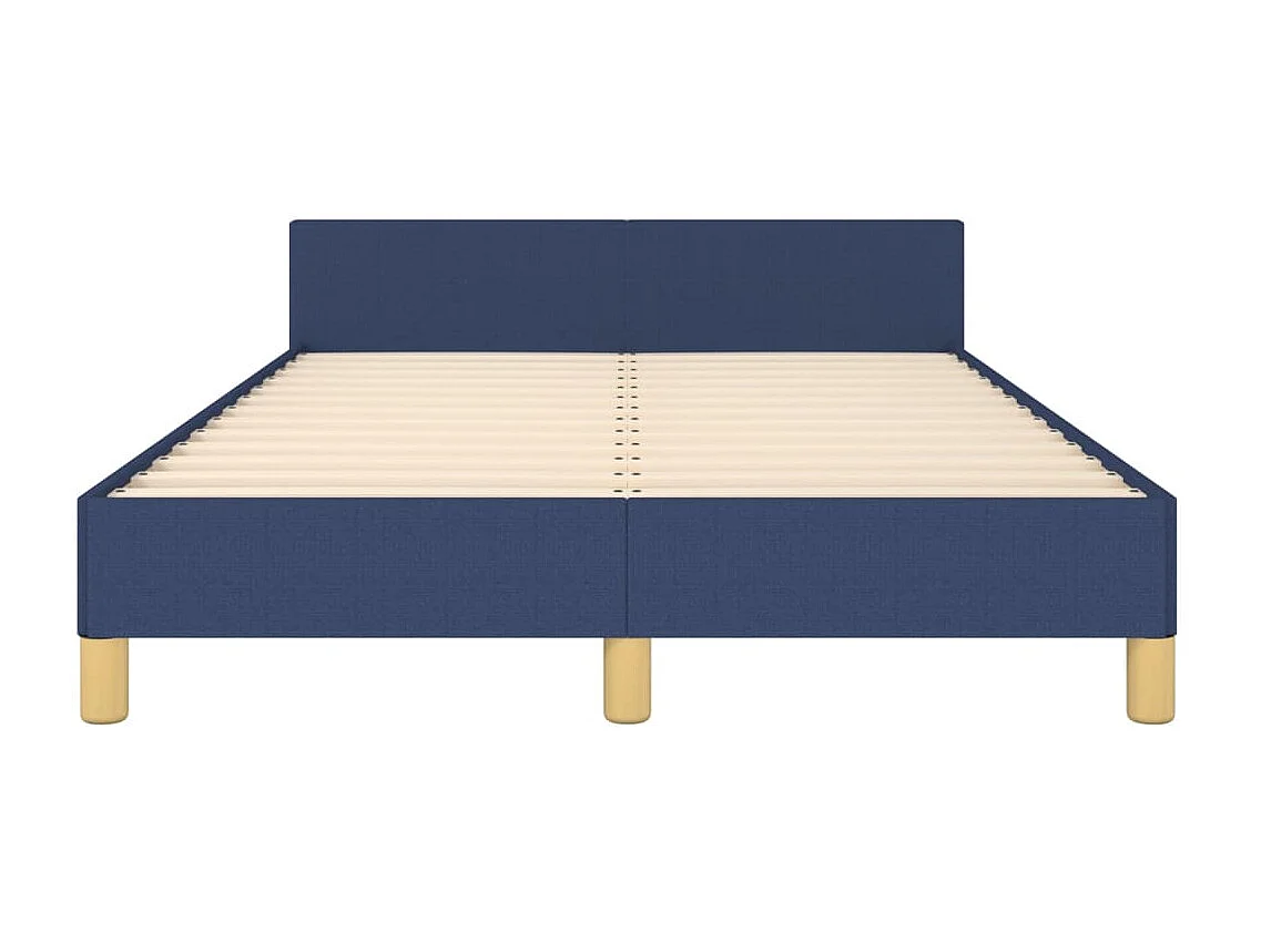 Lit simple | Lit adulte, enfant | Cadre de lit bleu 120x200 cm tissu