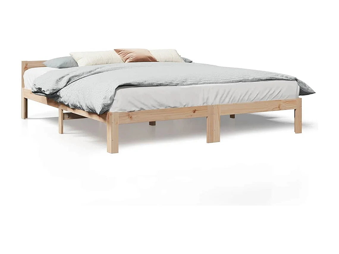 Lit double | Lit adulte | Cadre de lit 160x200 cm bois massif de pin