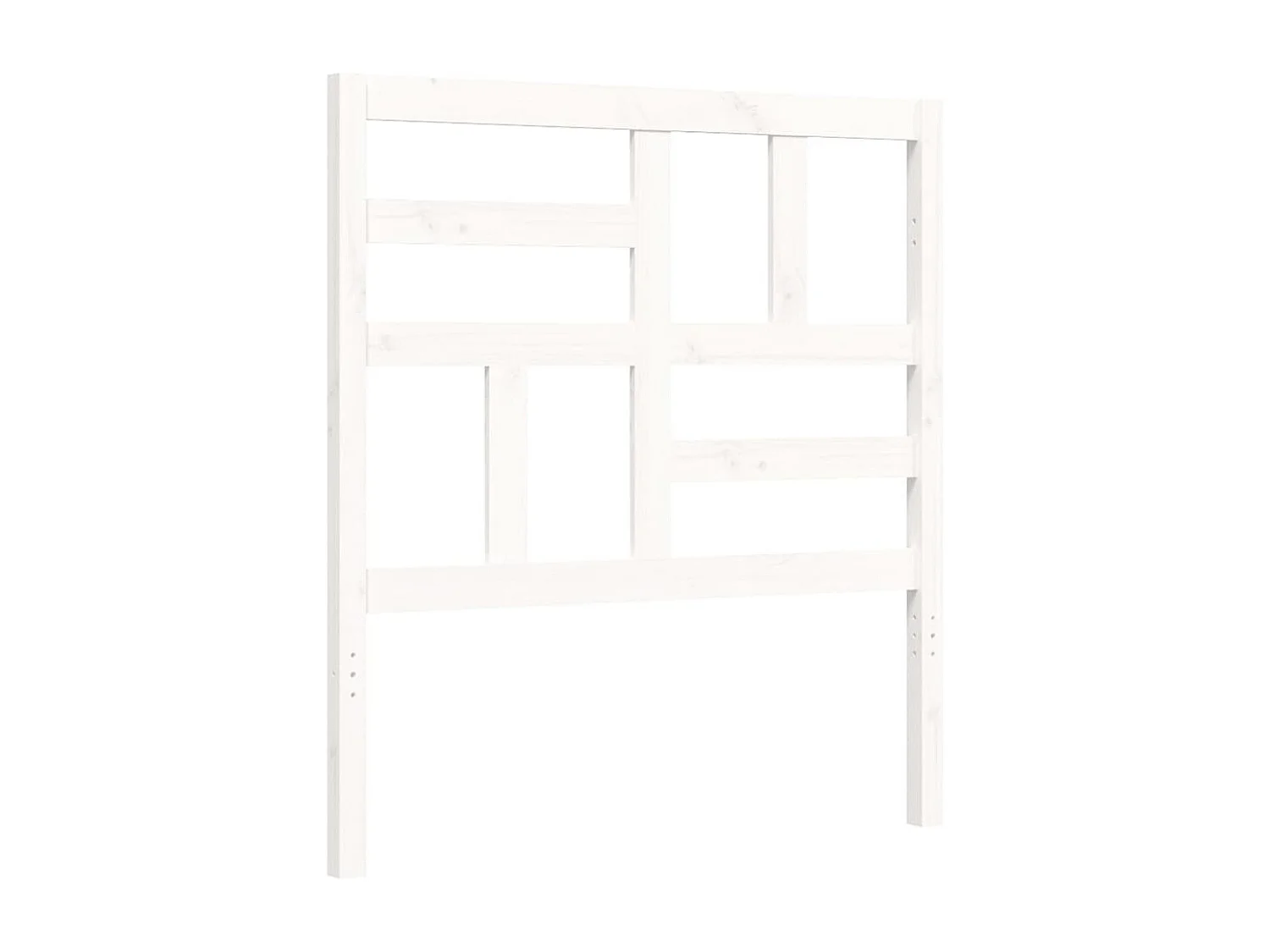 Lit simple | Lit adulte, enfant | Cadre de lit blanc bois massif 90x190 cm