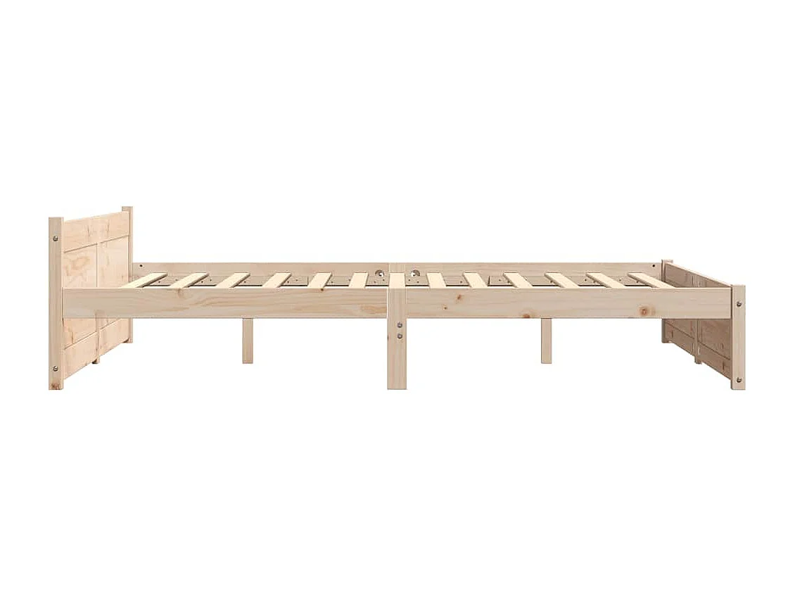 Lit double | Lit adulte | Cadre de lit bois massif 150x200 cm