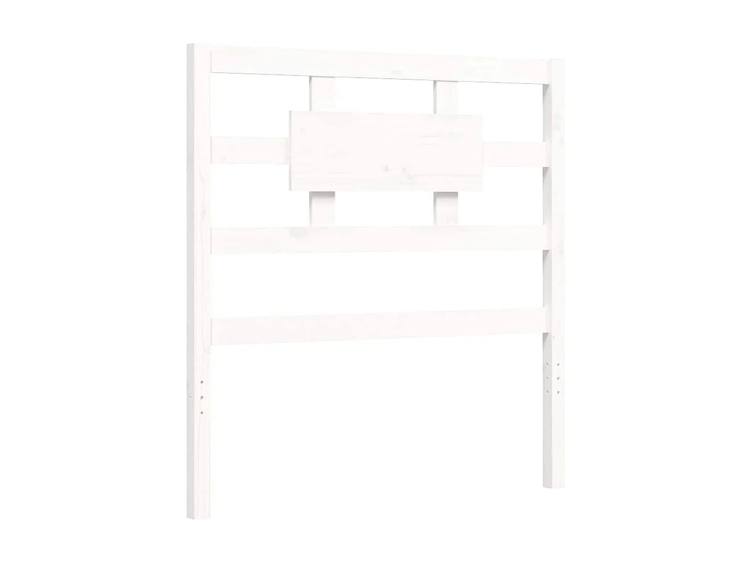 Lit simple | Lit adulte, enfant | Cadre de lit blanc bois massif 90x190 cm
