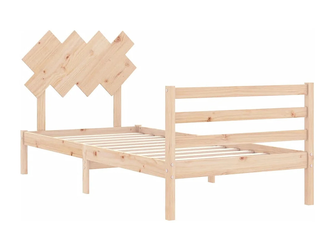 Lit simple | Lit adulte, enfant | Cadre de lit 90x200 cm bois massif