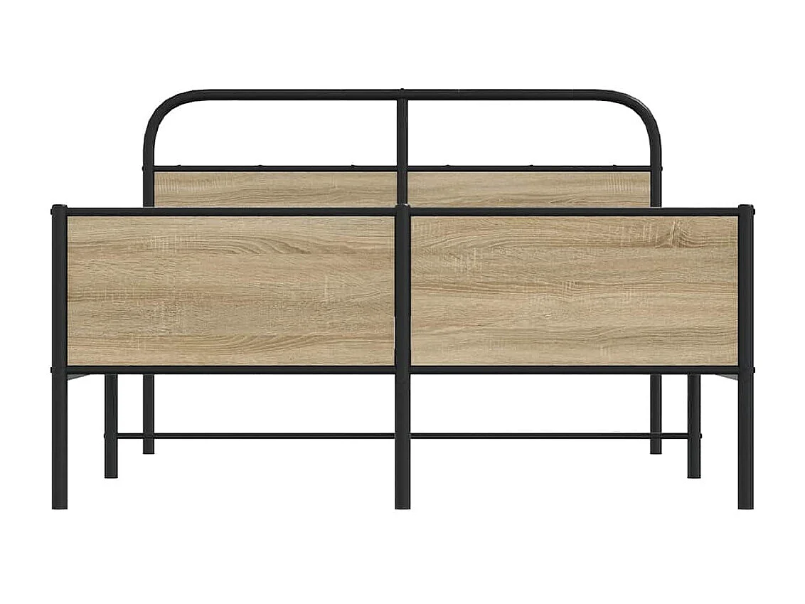 Letto per adulti | Letto singolo | Giroletto senza Materasso Rovere Sonoma 120x190cm in Truciolato