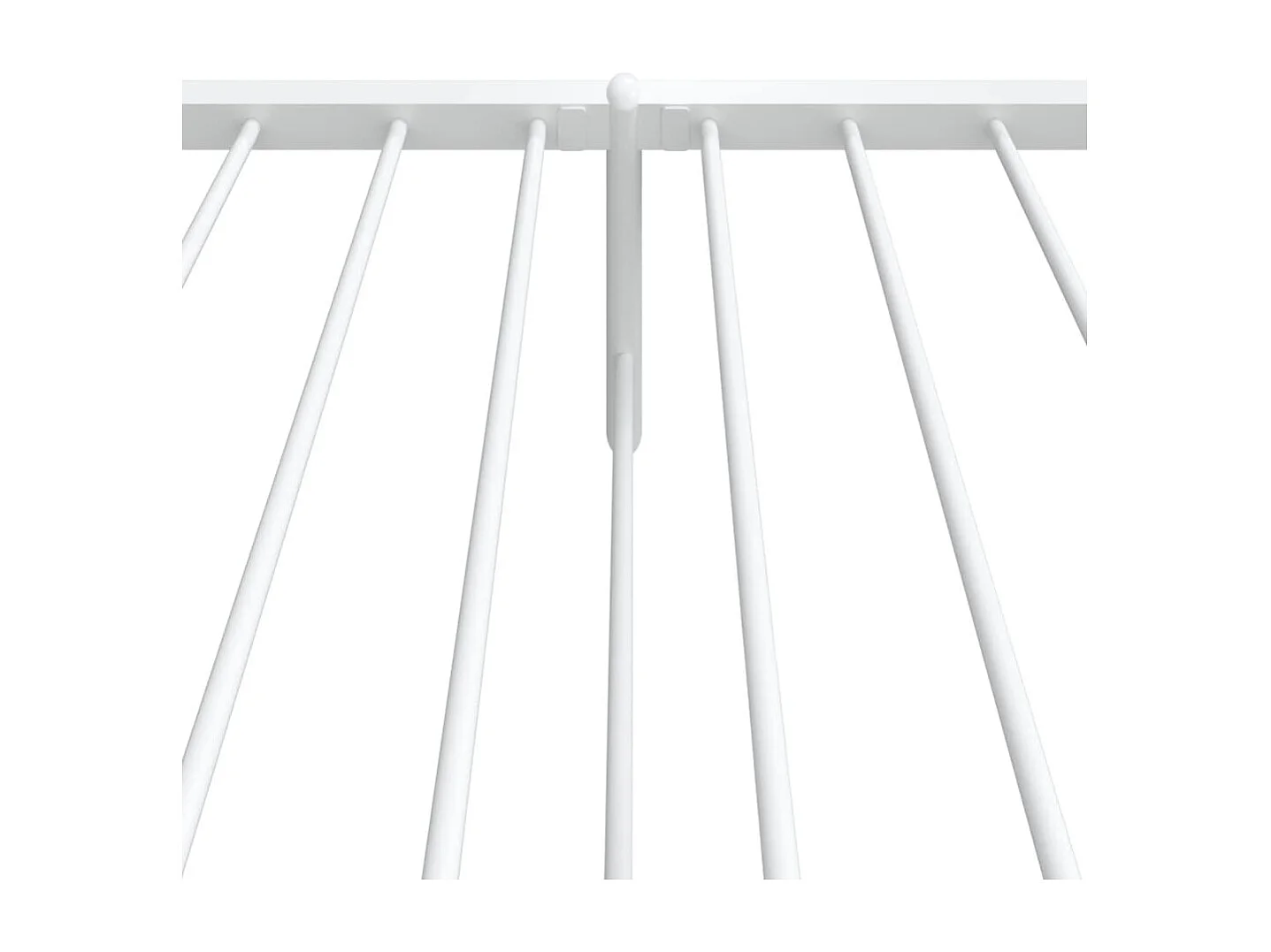 Lit simple | Lit adulte, enfant | Cadre de lit métal et pied de lit blanc 107x203 cm