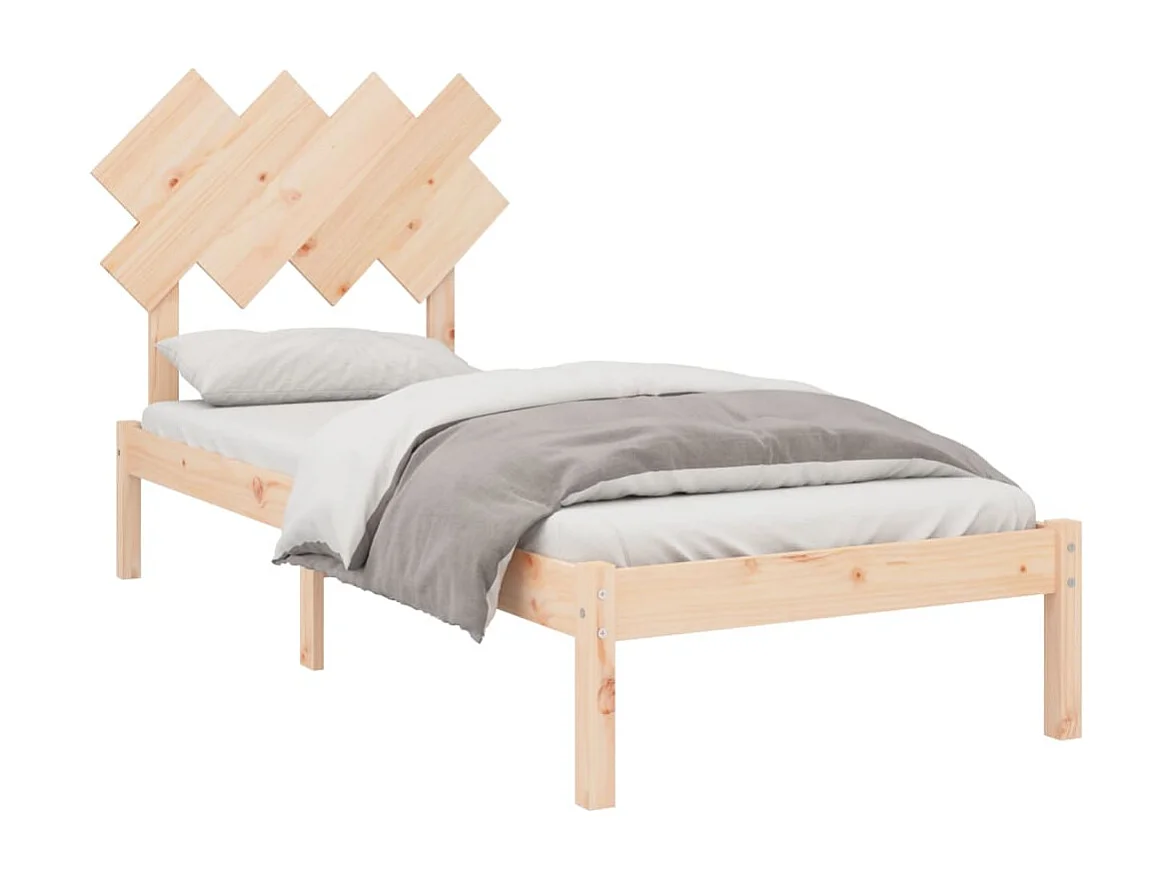 Lit simple | Lit adulte, enfant | Cadre de lit 90x200 cm bois massif