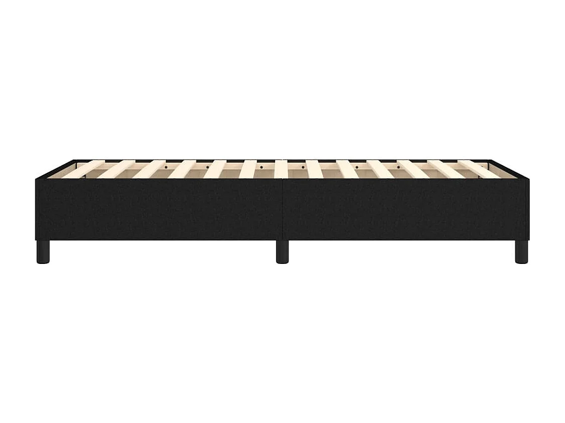 Lit simple | Lit adulte, enfant | Cadre de lit noir 100x200 cm tissu