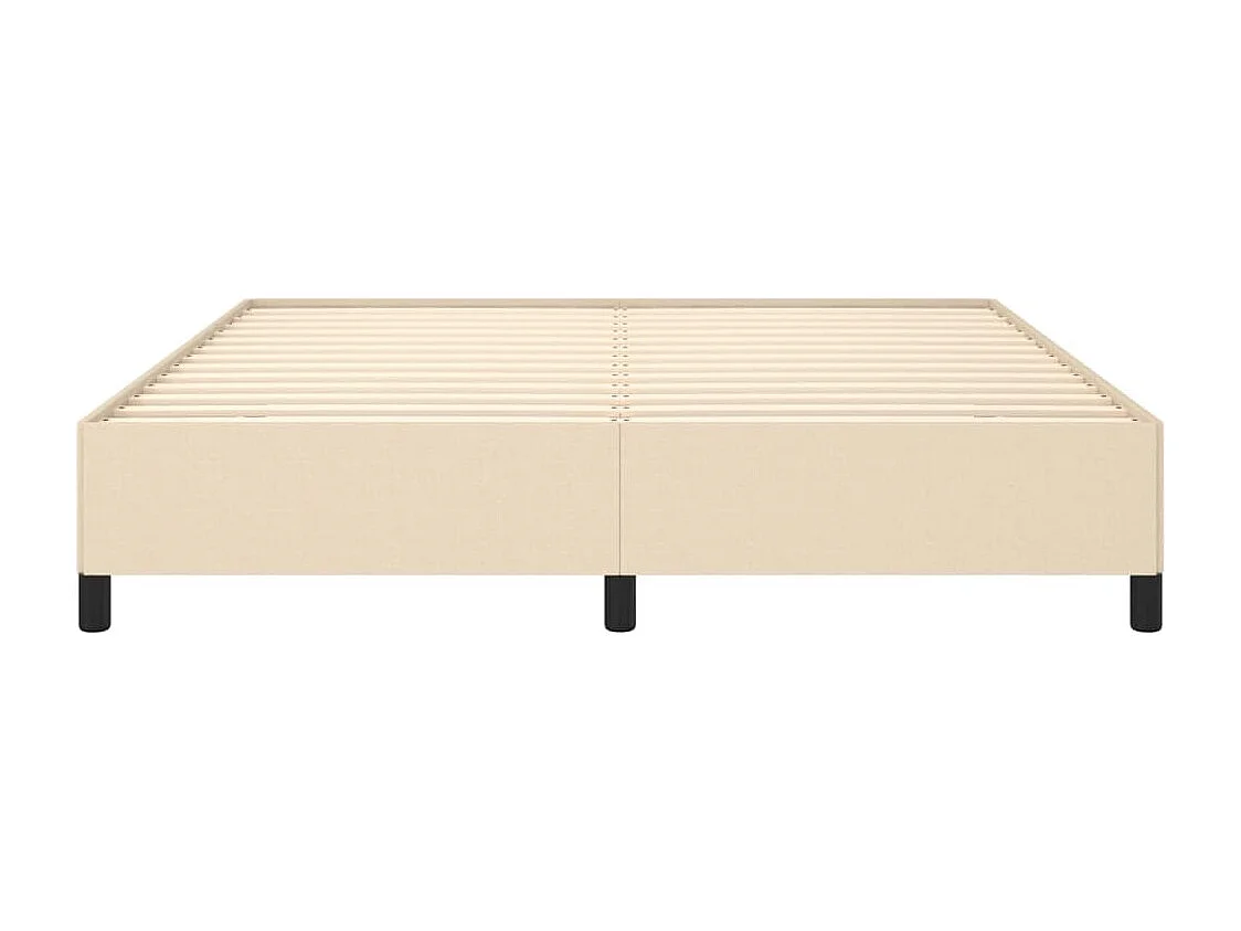 Lit double | Lit adulte | Cadre de lit crème 180x200 cm tissu