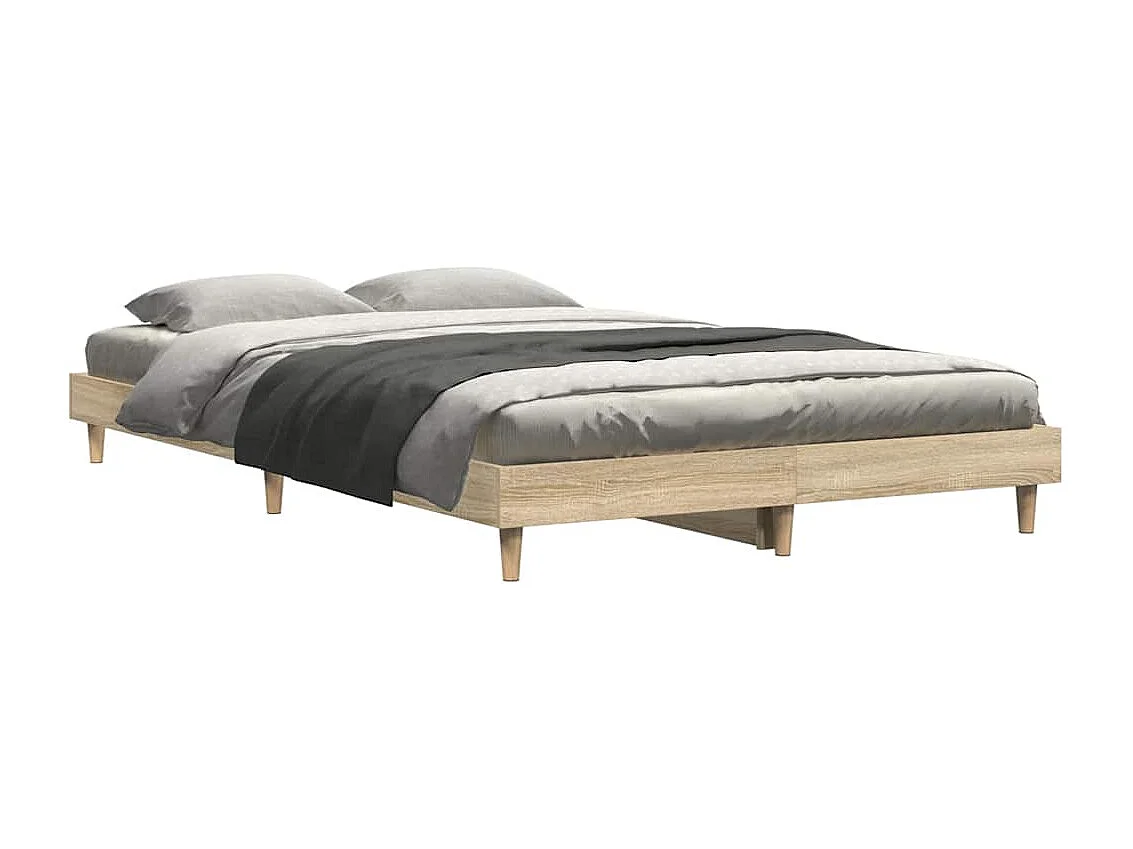 Lit simple | Lit adulte, enfant | Cadre de lit chêne sonoma 120x200 cm