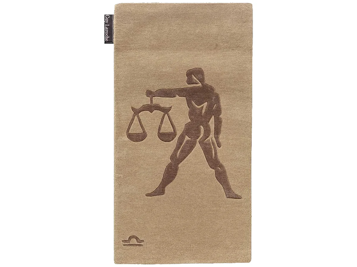 Tappeto da soggiorno e camera da letto fatto a mano in lana motivo geometrico LIBRA