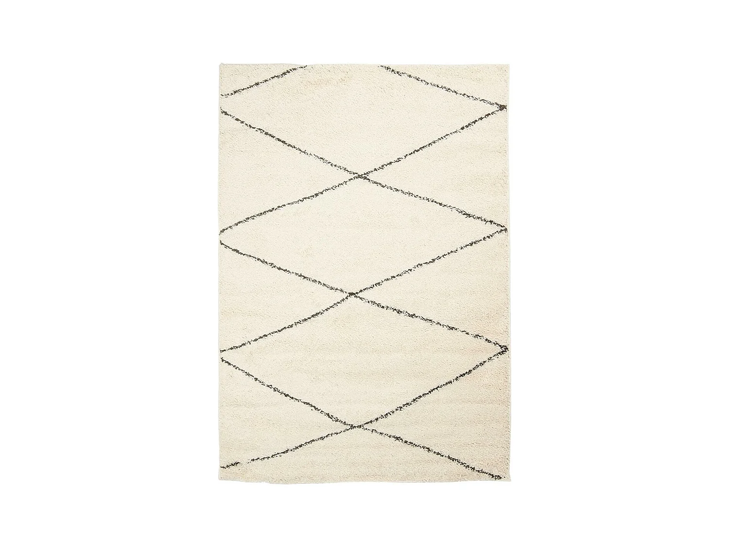 Tapis berbère 120x160 tissé motifs ethno-chic LYN4 BENYLE 3 crème