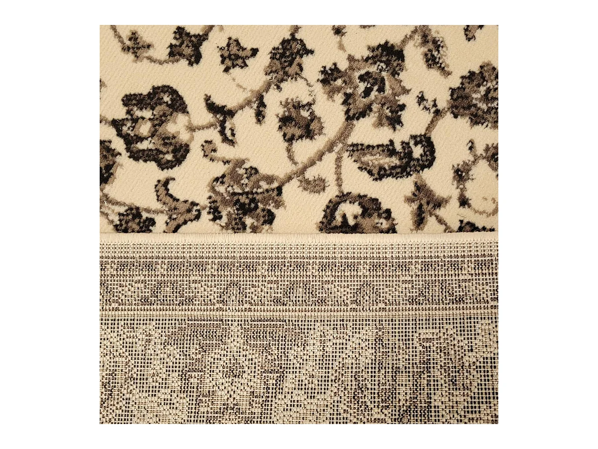 Tapis oriental 235x320 rectangle ivoire tissé motif ancestral LYN1 NOMED