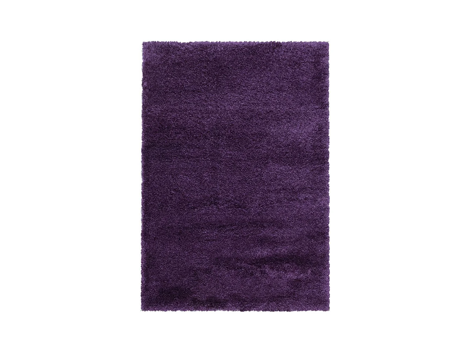 Tapis longs poils shaggy 200x290 rectangle tissé violet motif uni UNI B
