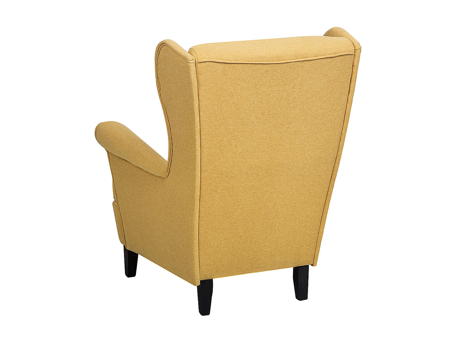 Fauteuil à oreilles ABSON Tissu Jaune