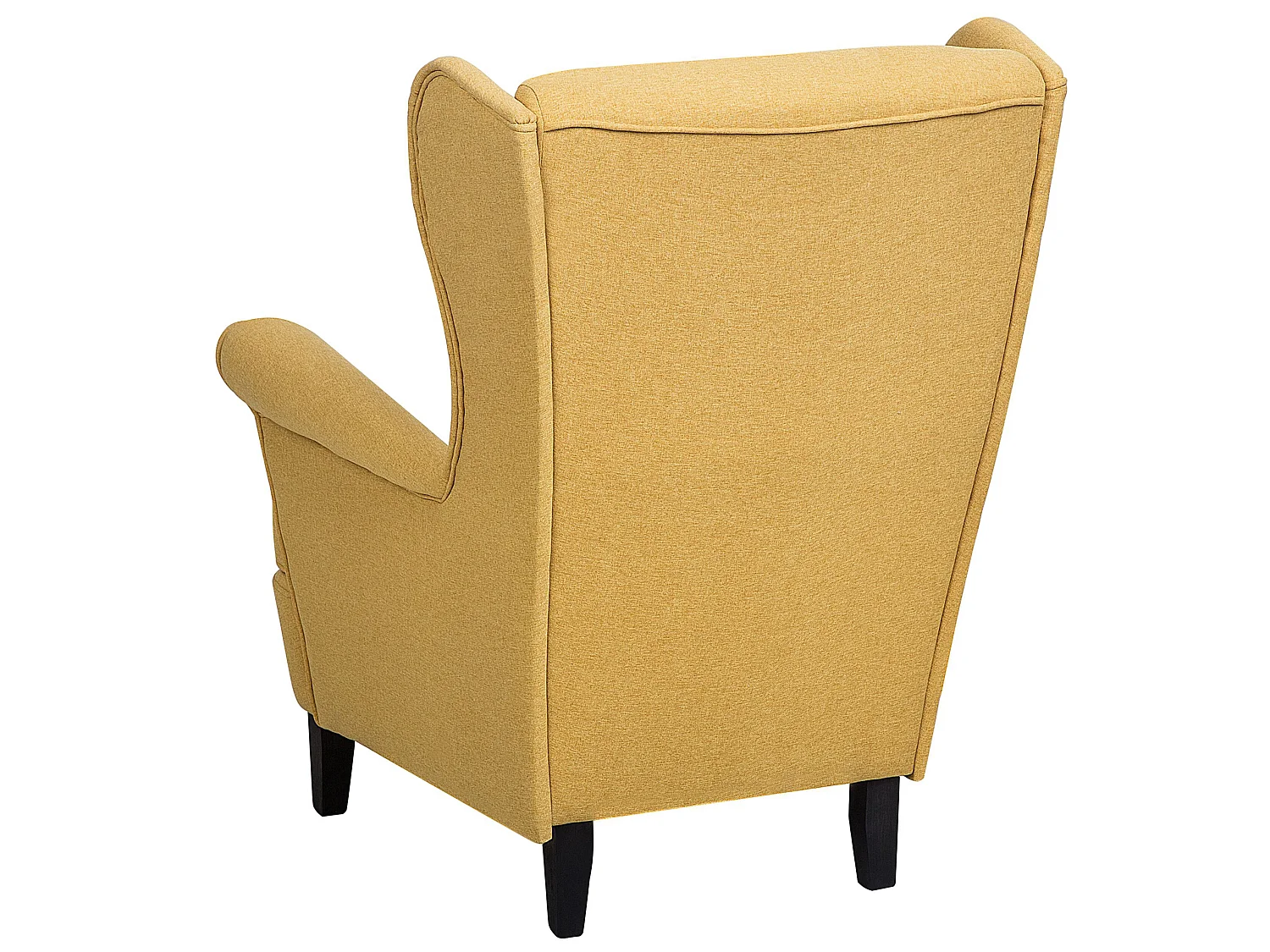 Fauteuil à oreilles ABSON Tissu Jaune