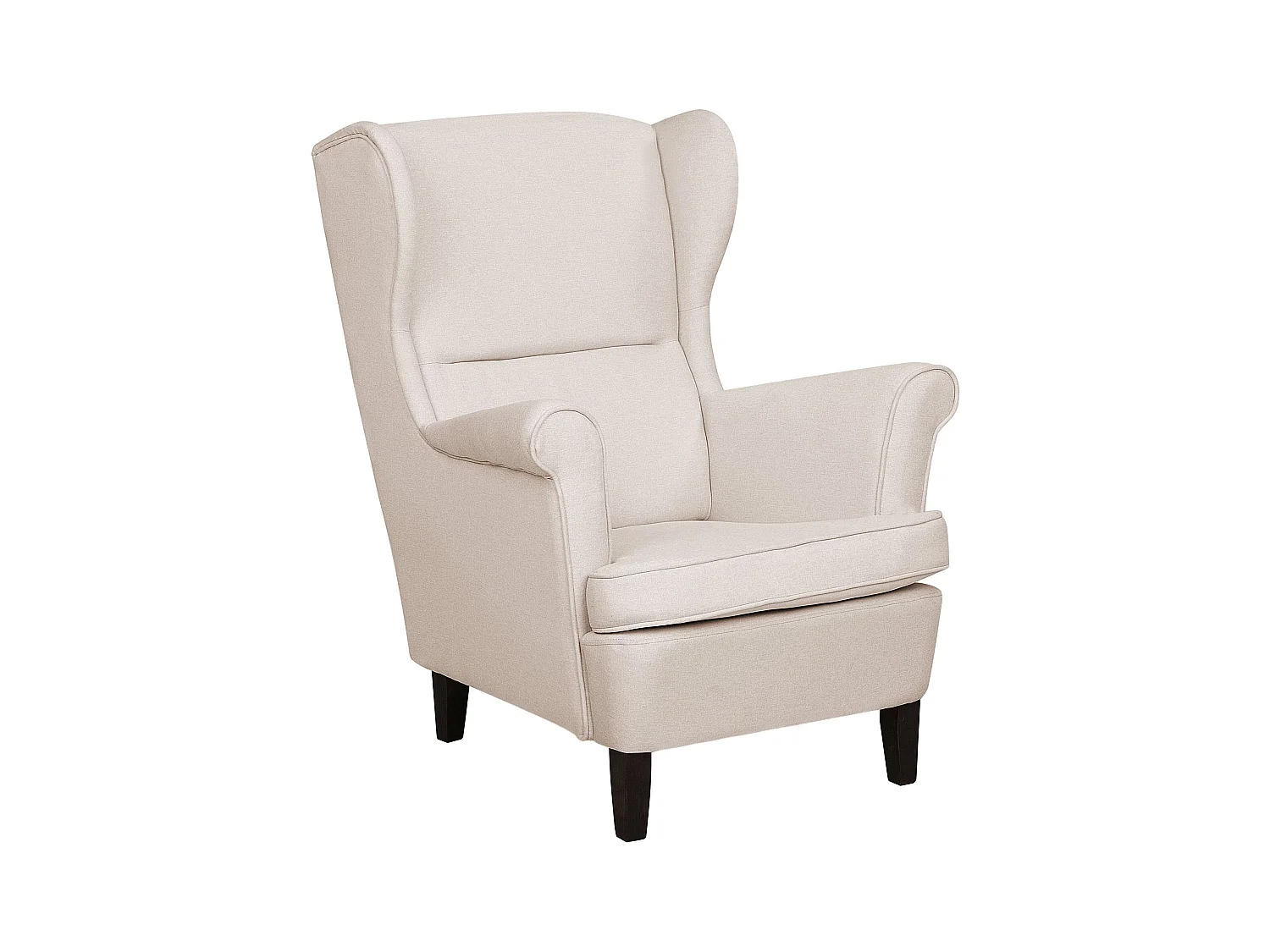Oorfauteuil ABSON Stof Lichtbeige