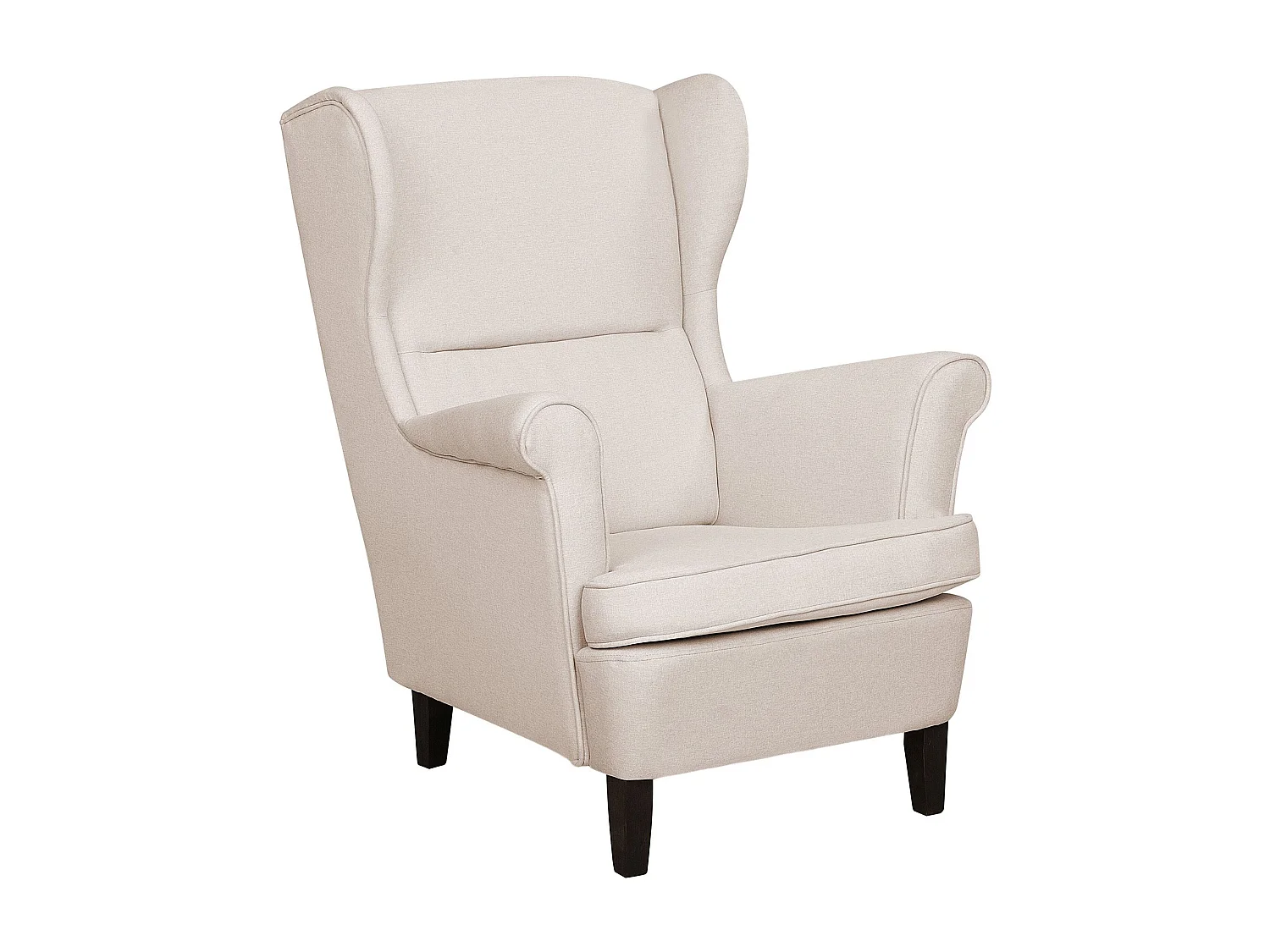 Oorfauteuil ABSON Stof Lichtbeige