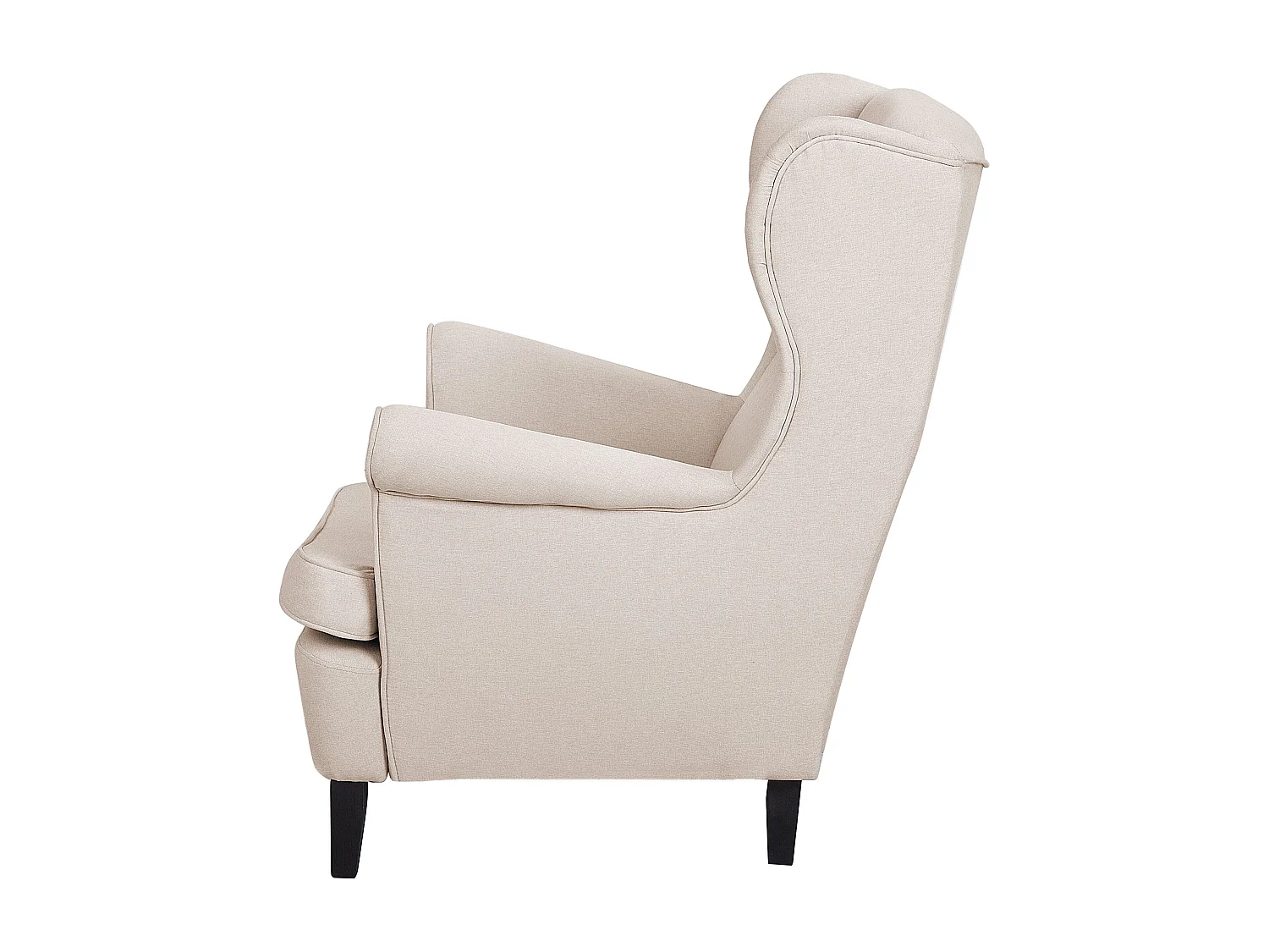 Oorfauteuil ABSON Stof Lichtbeige