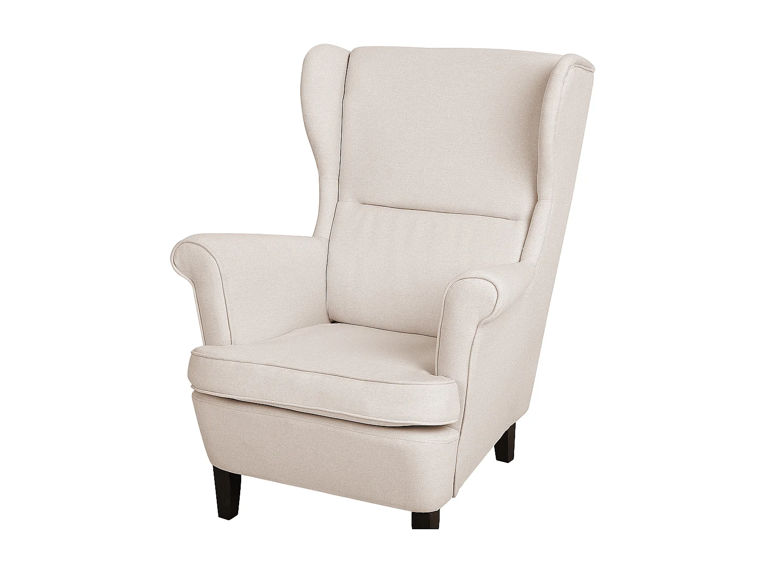Oorfauteuil ABSON Stof Lichtbeige