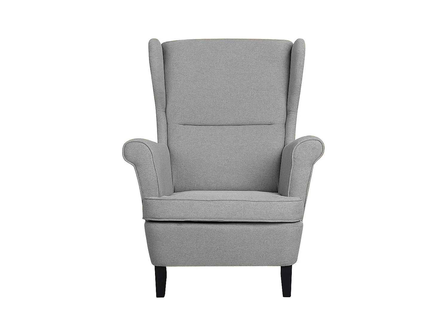 Sillón orejero ABSON Tela Gris