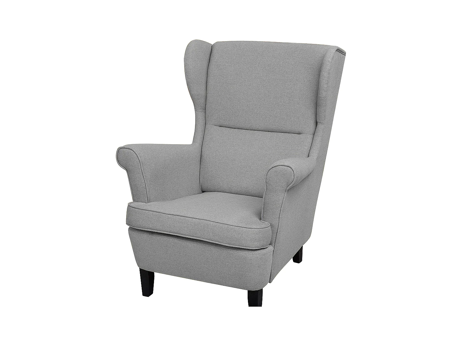 Sillón orejero ABSON Tela Gris