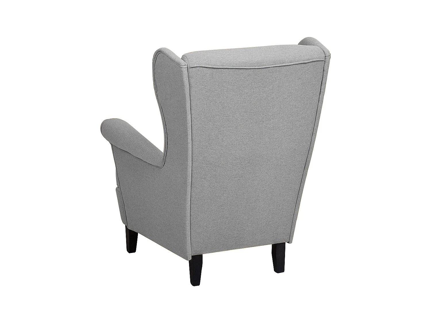 Fauteuil à oreilles ABSON Tissu Gris