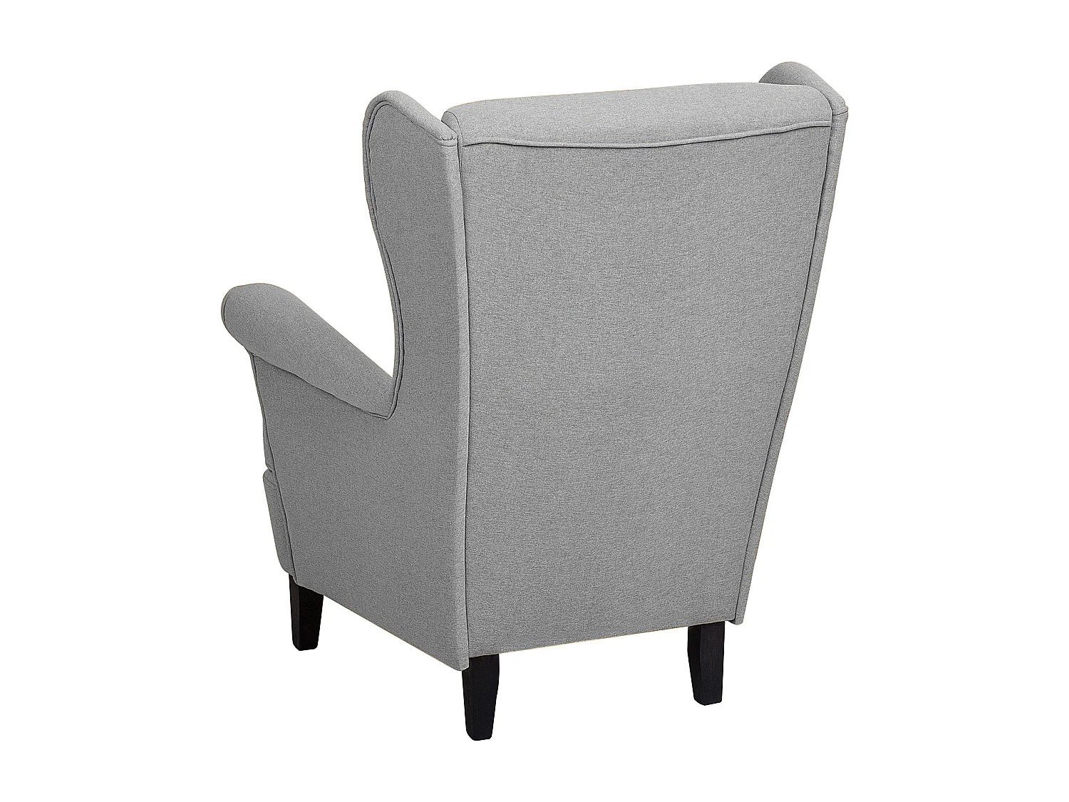 Poltrona Wingback ABSON Tessuto Grigio